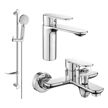 Ensemble de bain Mexen Milo DF40, chrome - 71303DF40-00