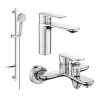 Ensemble de bain Mexen Milo DF40, chrome - 71303DF40-00