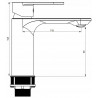 Mexen Milo DF40 ensemble de bain, doré - 71303DF40-50
