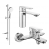 Mexen Milo DF05 ensemble de bain, chrome - 71303DF05-00