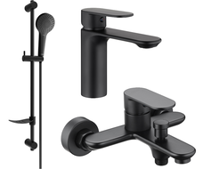 Mexen Milo DF05 ensemble pour baignoire, noir - 71303DF05-70