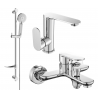 Mexen Milo DF40 ensemble de baignoire, chrome - 713053DF40-00