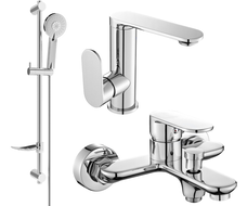 Mexen Milo DF40 ensemble de baignoire, chrome - 713053DF40-00
