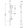 Mexen Milo DF40 ensemble bain, doré - 713053DF40-50
