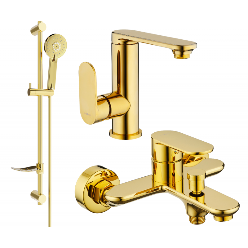 Mexen Milo DF40 ensemble bain, doré - 713053DF40-50