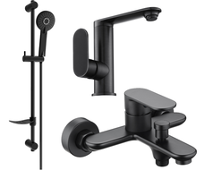 Mexen Milo DF40 ensemble de bain, noir - 713053DF40-70