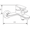 Mexen Milo DF05 ensemble pour baignoire, chromé - 713053DF05-00
