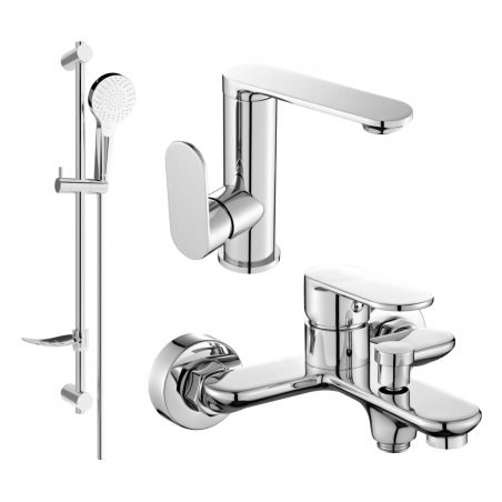 Mexen Milo DF05 ensemble de bain, chrome - 713053DF05-00