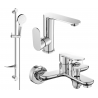 Mexen Milo DF05 ensemble de bain, chrome - 713053DF05-00