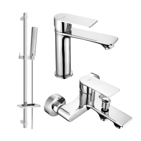 Mexen Royo DQ72 ensemble de bain, chrome - 72203DQ72-00