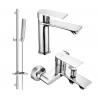 Mexen Royo DQ72 ensemble bain, chrome - 72203DQ72-00