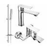 Mexen Royo DQ72 ensemble de bain, chrome - 72203DQ72-00