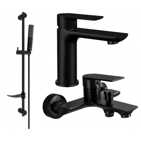 Mexen Alfa DF72 ensemble de bain, noir - 745703DF72-70