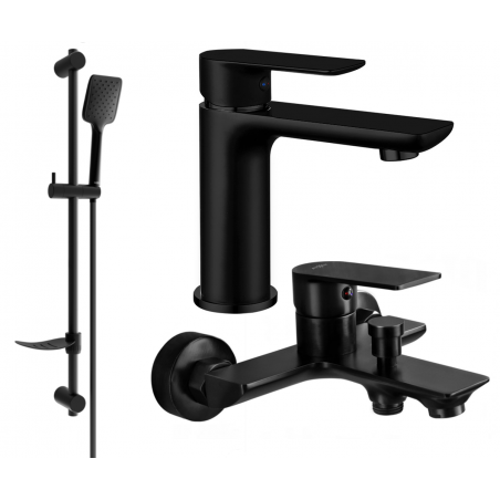 Mexen Alfa DF62 ensemble de bain, noir - 745703DF62-70