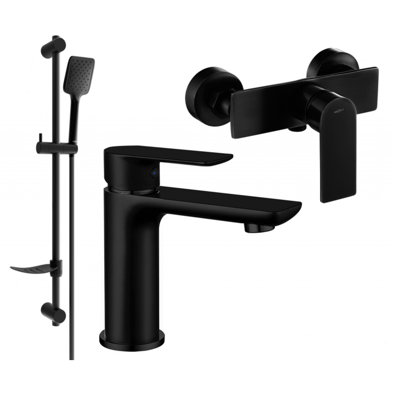 Mexen Alfa DF62 ensemble de douche, noir - 745704DF62-70