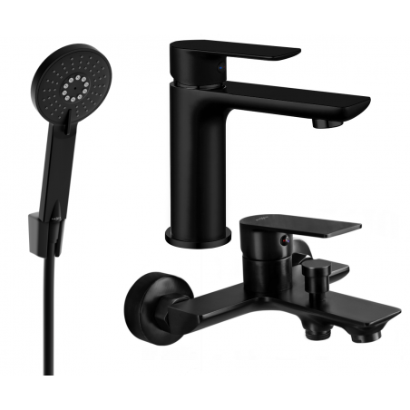 Mexen Alfa R40 kit de bain, noir - 745703R40-70