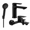 Mexen Alfa R40 kit de bain, noir - 745703R40-70