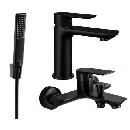 Mexen Alfa R72 ensemble de baignoire, noir - 745703R72-70
