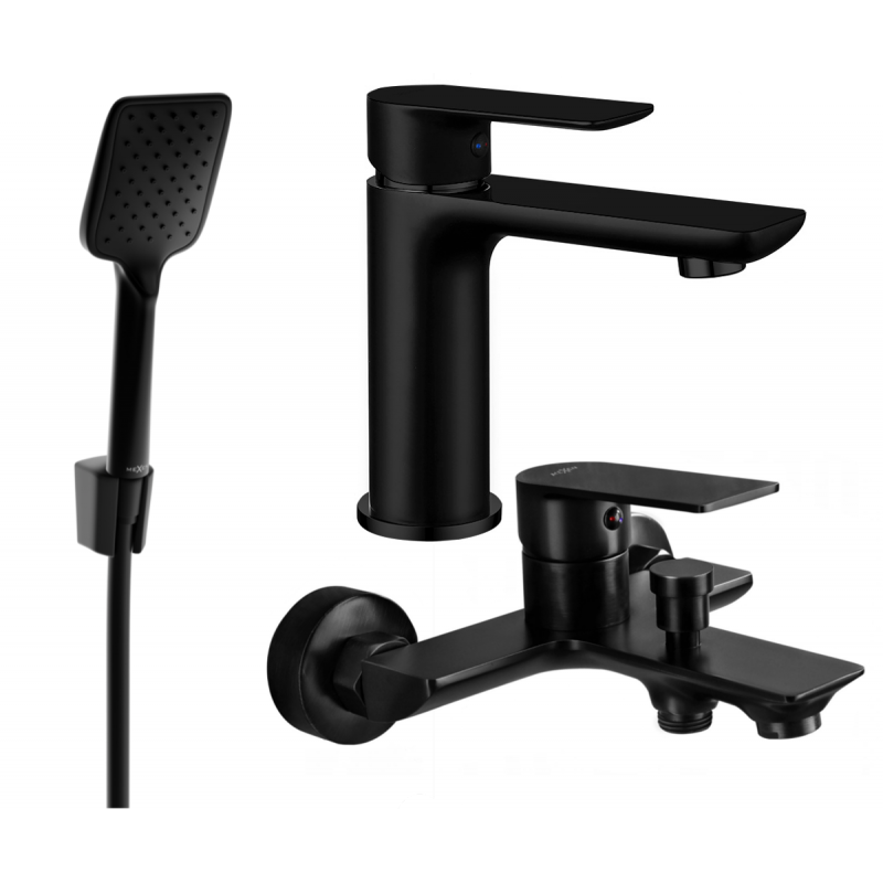 Mexen Alfa R62 ensemble de baignoire, noir - 745703R62-70