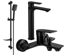Mexen Alfa DF62 ensemble de baignoire, noir - 745713DF62-70