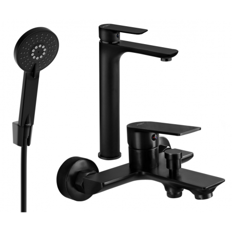 Mexen Alfa R40 ensemble baignoire, noir - 745713R40-70