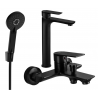 Mexen Alfa R40 ensemble de bain, noir - 745713R40-70