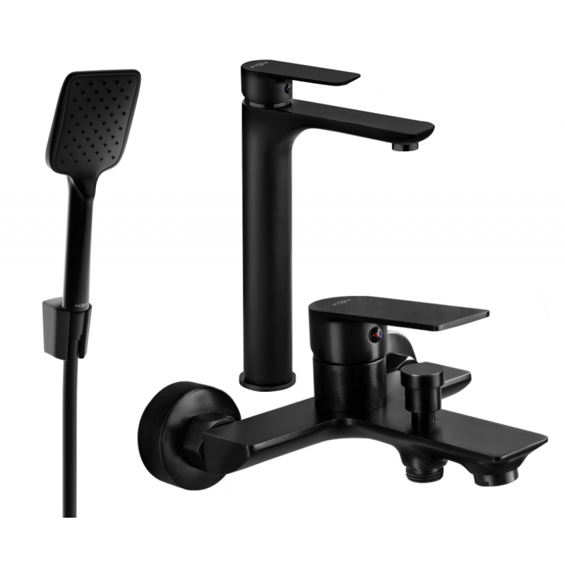 Mexen Alfa R62 ensemble de baignoire, noir - 745713R62-70