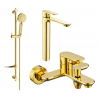 Mexen Milo DF40 ensemble de baignoire, doré - 71313DF40-50
