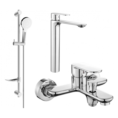 Mexen Milo DF05 ensemble de bain, chrome - 71313DF05-00