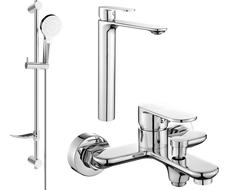 Mexen Milo DF05 ensemble de bain, chrome - 71313DF05-00