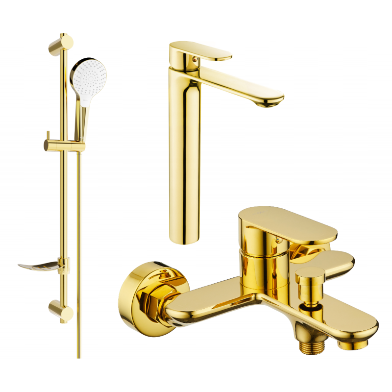 Mexen Milo DF05 ensemble de bain, doré - 71313DF05-50