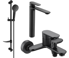 Mexen Milo DF05 kit de bain, noir - 71313DF05-70