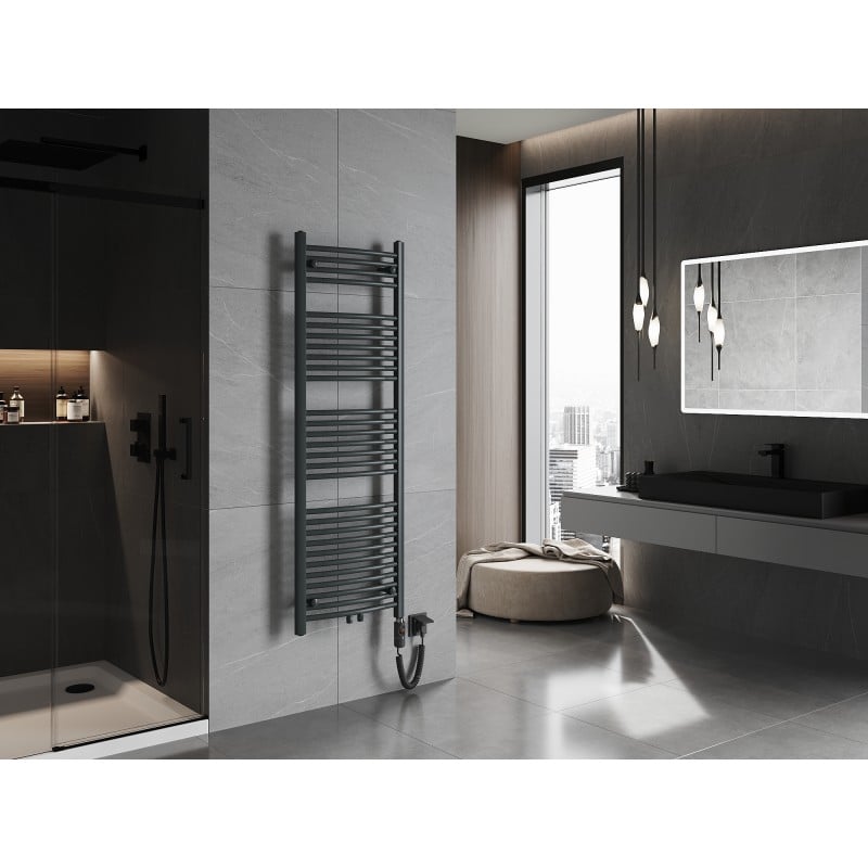 Mexen Ares radiateur électrique 1500 x 500 mm, 600 W, anthracite - W102-1500-500-2600-66