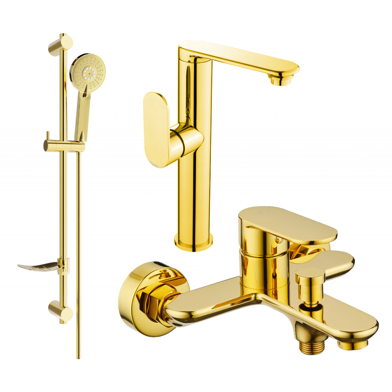 Mexen Milo DF40 ensemble de bain, doré - 713153DF40-50