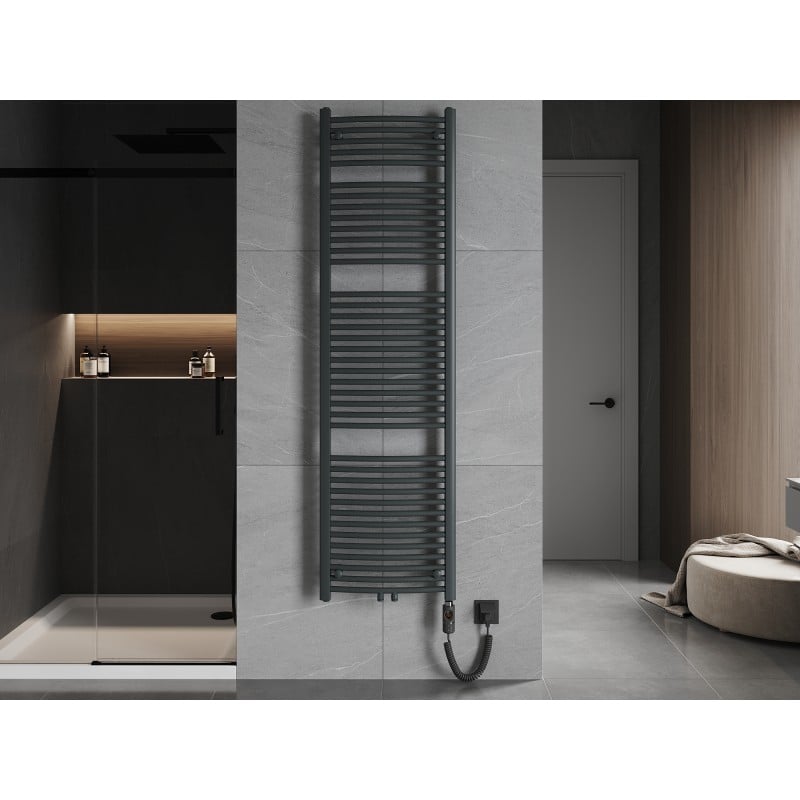 Mexen Ares radiateur électrique 1800 x 500 mm, 900 W, anthracite - W102-1800-500-2900-66