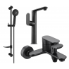Mexen Milo DF40 ensemble de bain, noir - 713153DF40-70
