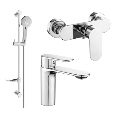 Mexen Milo DF40 ensemble de douche, chromé - 71304DF40-00