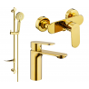 Mexen Milo DF40 ensemble de douche, doré - 71304DF40-50