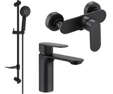 Mexen Milo DF40 ensemble de douche, noir - 71304DF40-70