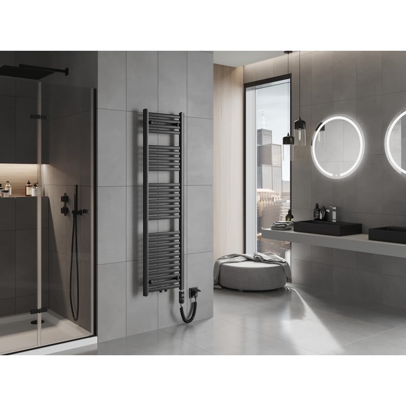 Mexen Hades radiateur électrique 1500 x 400 mm, 600 W, noir - W104-1500-400-2600-70