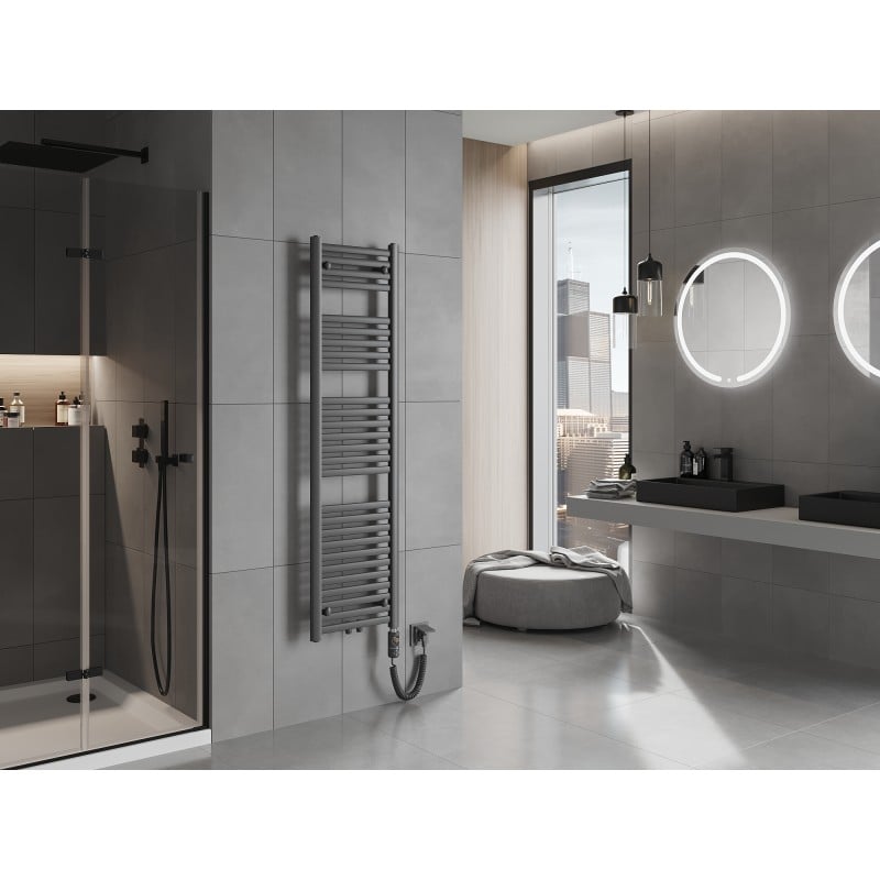 Mexen Hades radiateur électrique 1500 x 400 mm, 600 W, anthracite - W104-1500-400-2600-66