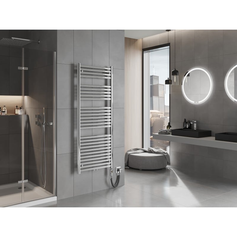 Mexen Hades radiateur électrique 1500 x 600 mm, 600 W, chrome - W104-1500-600-2600-01