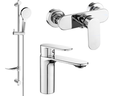 Ensemble de douche Mexen Milo DF05, chrome - 71304DF05-00