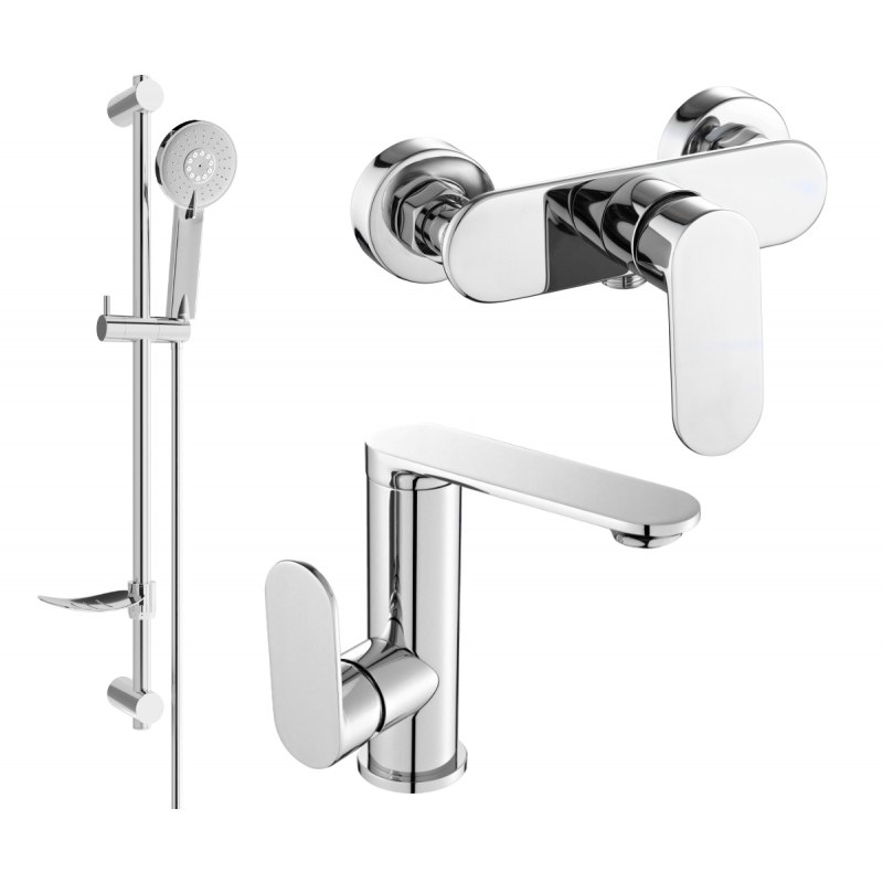 Mexen Milo DF40 ensemble de douche, chrome - 713054DF40-00
