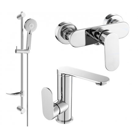 Mexen Milo DF40 ensemble de douche, chrome - 713054DF40-00