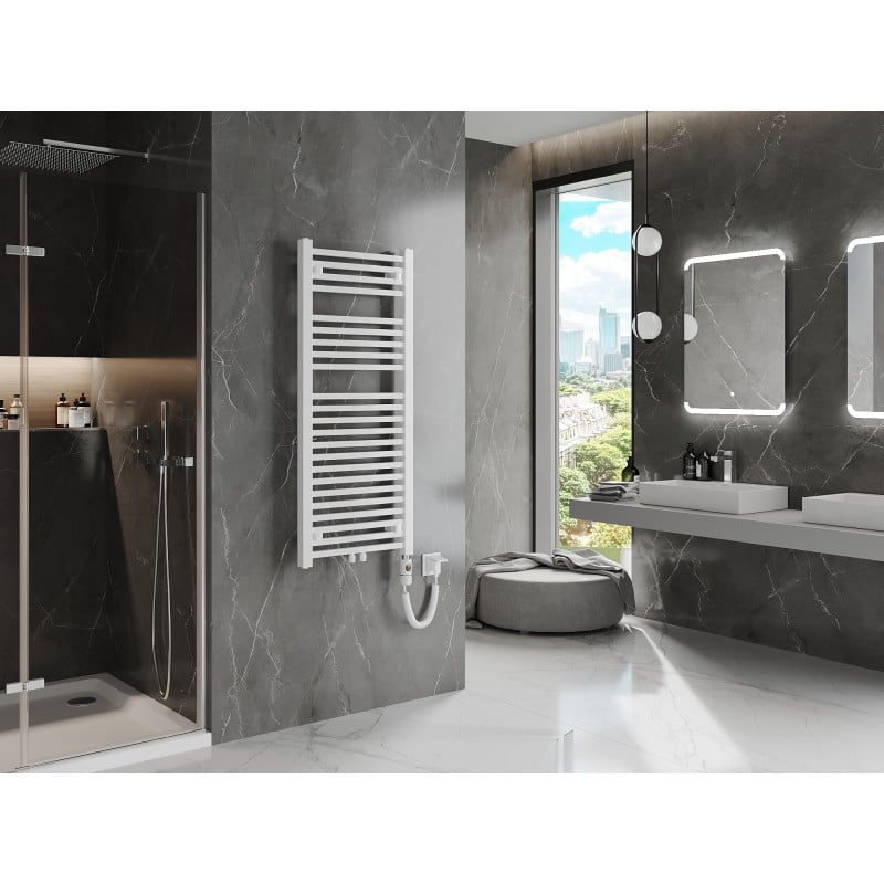 Mexen Pluton radiateur électrique 1200 x 500 mm, 600 W, blanc - W106-1200-500-2600-20