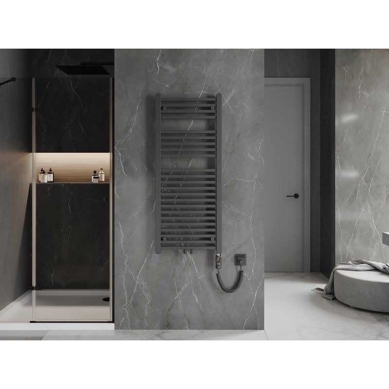 Mexen Pluton radiateur électrique 1200 x 500 mm, 600 W, anthracite - W106-1200-500-2600-66