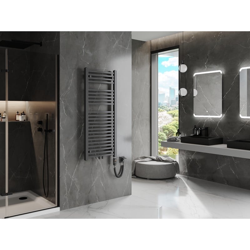 Mexen Pluton radiateur électrique 1200 x 500 mm, 600 W, anthracite - W106-1200-500-2600-66