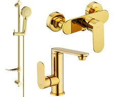 Mexen Milo DF40 ensemble de douche, or - 713054DF40-50