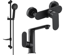 Mexen Milo DF40 ensemble de douche, noir - 713054DF40-70